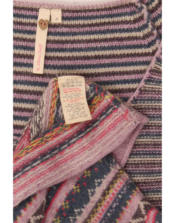 White Stuff Womens Jumper Dress UK 8 Small Multicoloured Striped