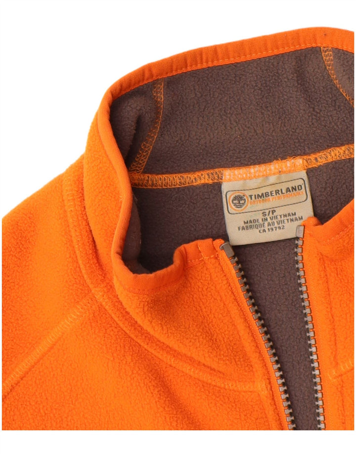 TIMBERLAND Mens Fleece Gilet UK 36 Small Orange