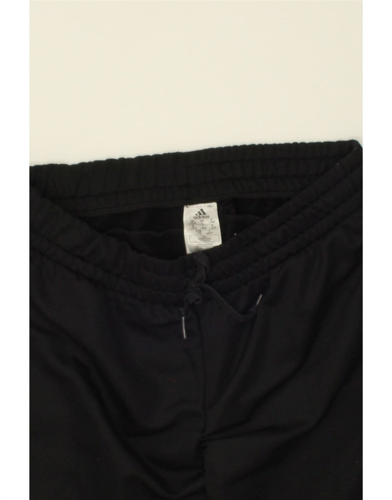 ADIDAS Womens Tracksuit Trousers Joggers UK 14/16 Large Black Polyester | Vintage Adidas | Thrift | Second-Hand Adidas | Used Clothing | Messina Hembry 