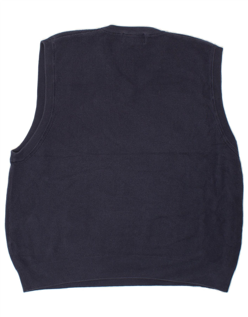 EDDIE BAUER Mens Golf Vest Tank Top XL Navy Blue Cotton Vintage Eddie Bauer and Second-Hand Eddie Bauer from Messina Hembry 