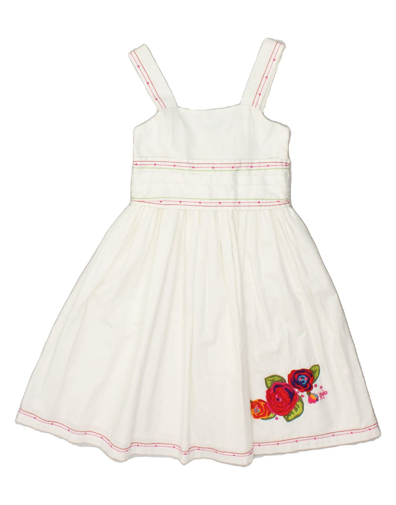 KENZO Girls Sleeveless Sundress 7-8 Years White Floral | Vintage Kenzo | Thrift | Second-Hand Kenzo | Used Clothing | Messina Hembry 