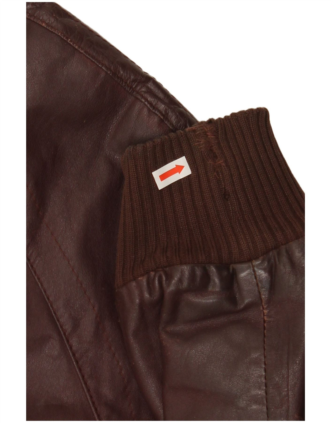 VINTAGE Mens Leather Jacket UK 38 Medium Burgundy