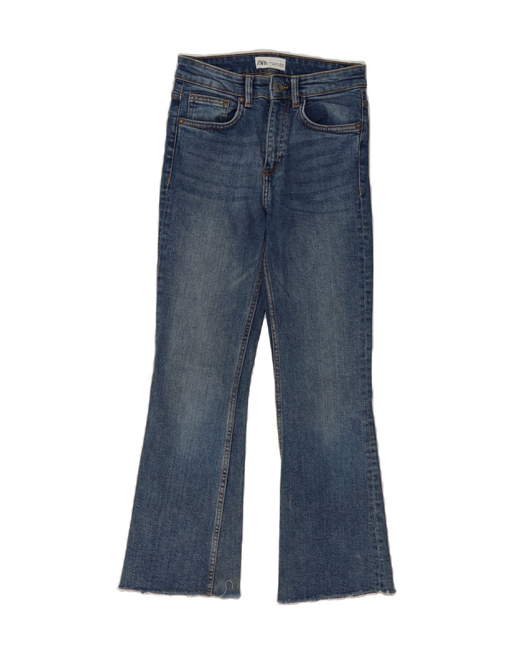 ZARA Womens Bootcut Jeans EU 36 XS W26 L26 Blue Cotton Vintage Zara and Second-Hand Zara from Messina Hembry 
