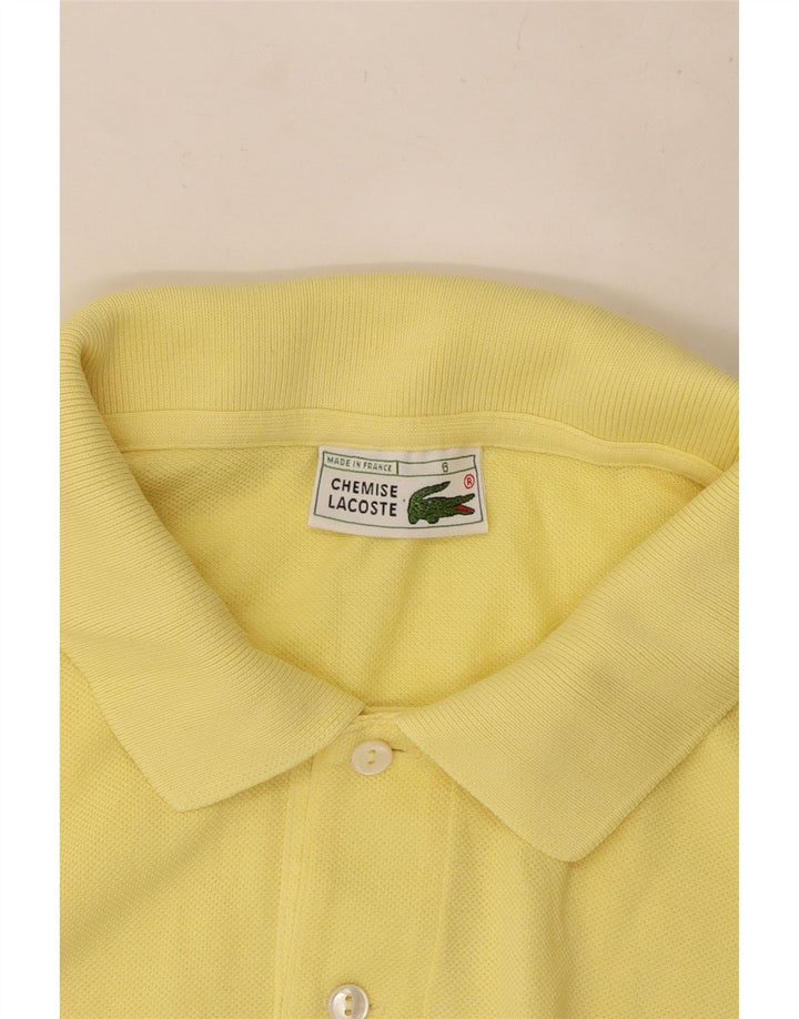 Lacoste Mens Polo Shirt Size 6 XL Yellow