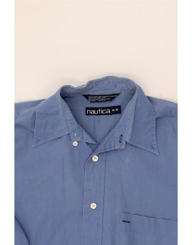 NAUTICA Mens Shirt Medium Blue Cotton Vintage Nautica and Second-Hand Nautica from Messina Hembry 