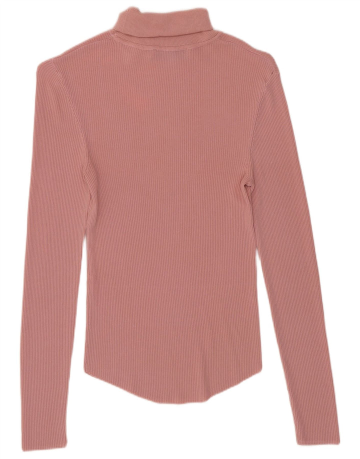 Zara Womens Top Long Sleeve UK 8 Small Pink