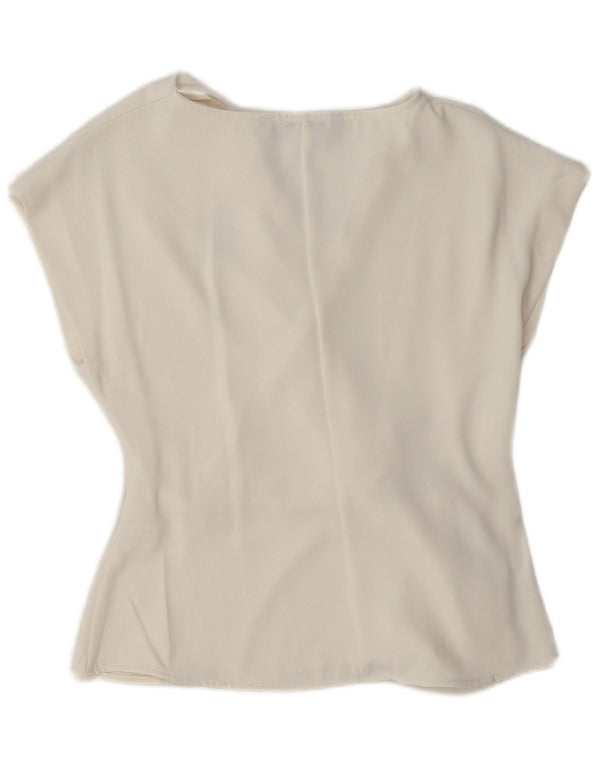 Zara Womens Blouse Top UK 10 Small White Polyester