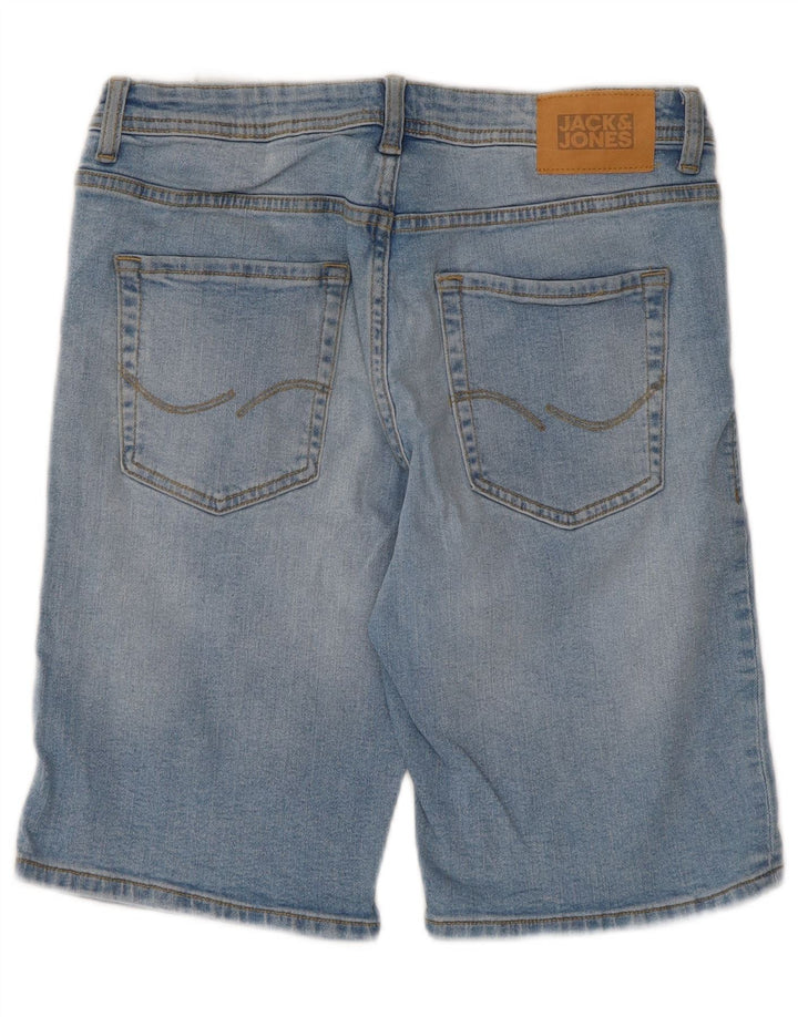 Jack & Jones Boys Denim Shorts 12-13 Years W32 Blue Cotton