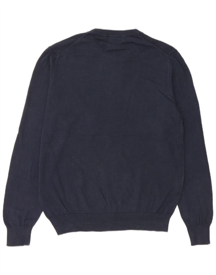 John Lewis Mens Crew Neck Jumper Sweater Medium Navy Blue Cotton