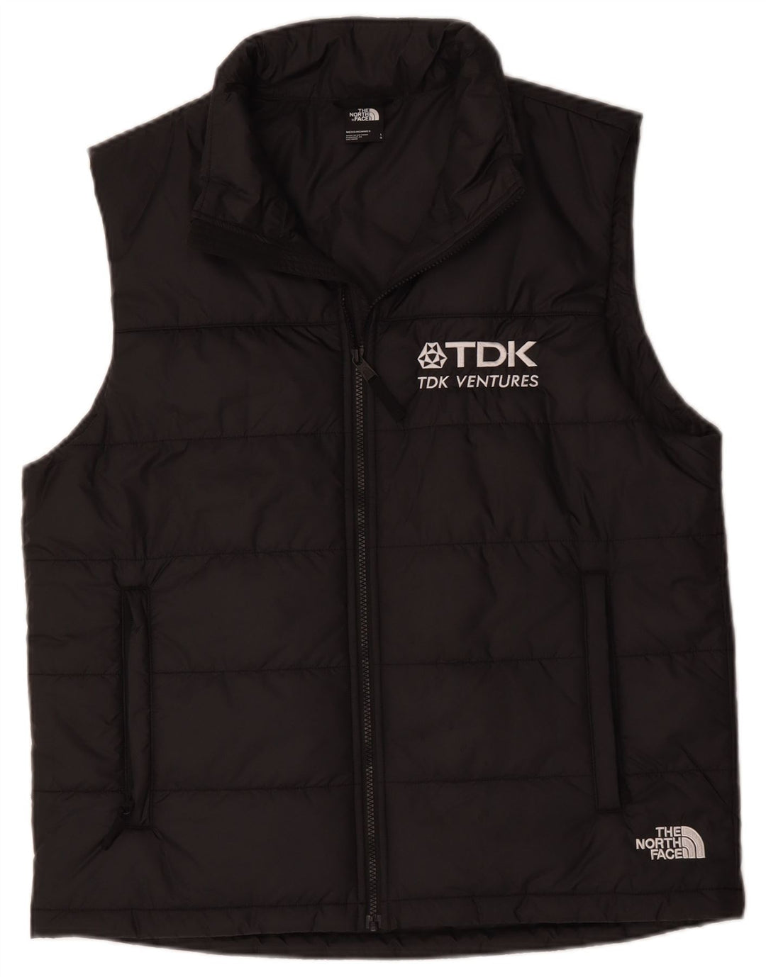 The North Face Mens Graphic Padded Gilet UK 40 Large Black Polyester