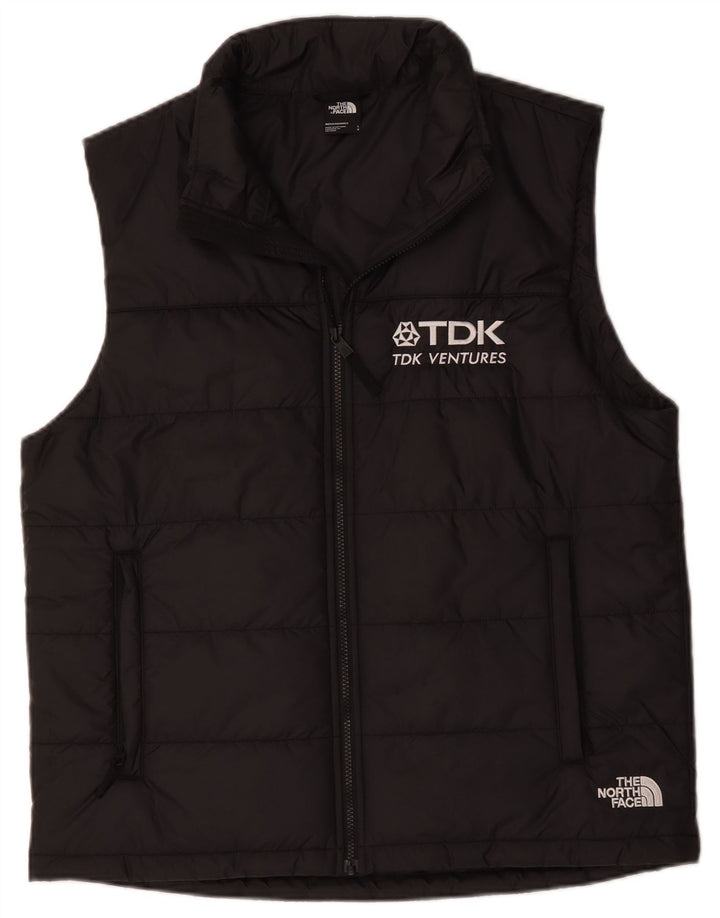 The North Face Mens Graphic Padded Gilet UK 40 Large Black Polyester