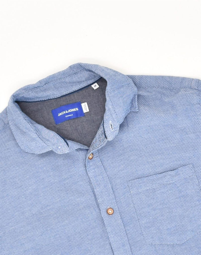 JACK & JONES Mens Shirt Medium Blue Cotton | Vintage Jack & Jones | Thrift | Second-Hand Jack & Jones | Used Clothing | Messina Hembry 