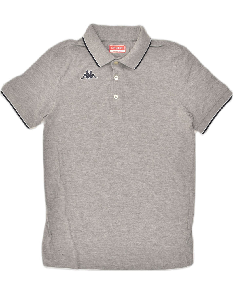 KAPPA Mens Polo Shirt Medium Grey Cotton | Vintage Kappa | Thrift | Second-Hand Kappa | Used Clothing | Messina Hembry 