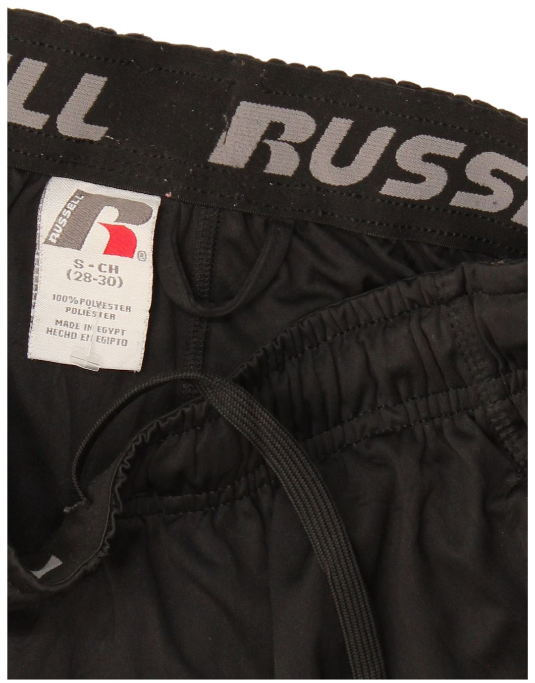 RUSSELL ATHLETIC Mens Dri-Power Sport Shorts Small  Black Polyester