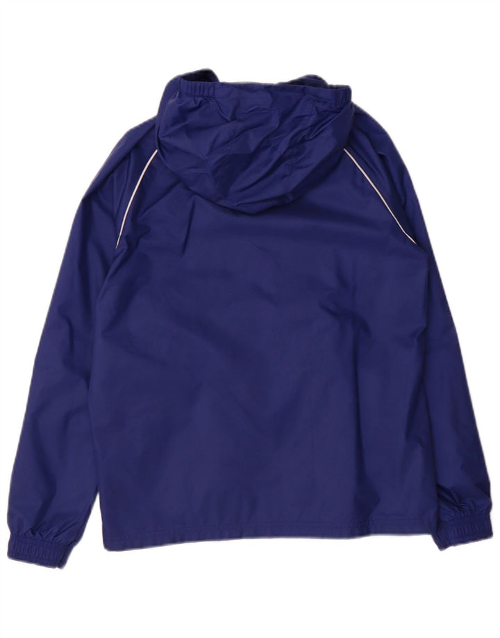 Adidas Boys Zip Hooded Rain Jacket 9-10 Years Navy Blue