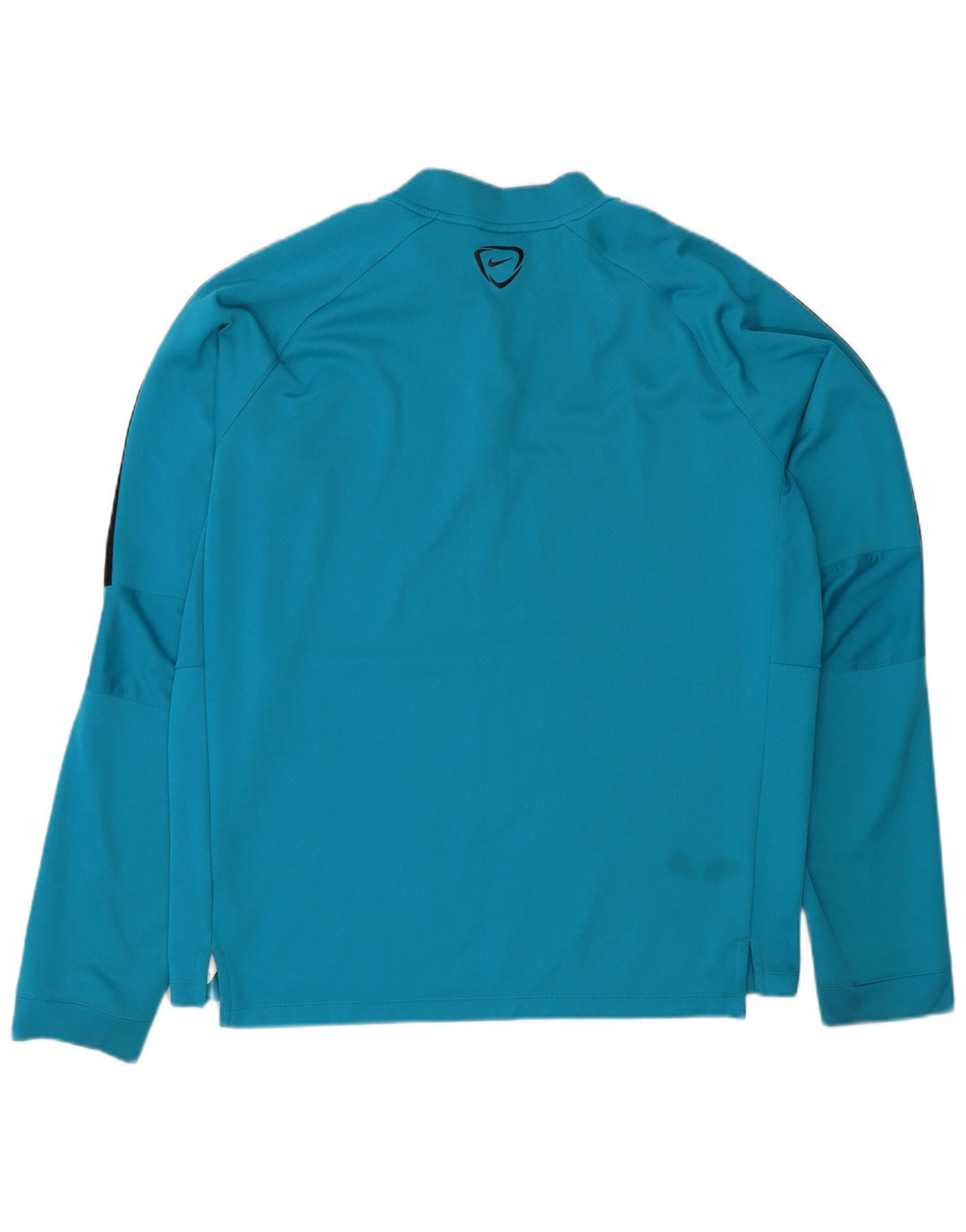 Nike Mens Dri Fit Zip Neck Pullover Tracksuit Top XL Blue Colourblock