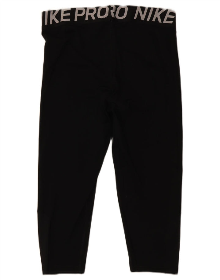 Nike Womens Dri Fit Capri Leggings UK 18 XL Black Polyester