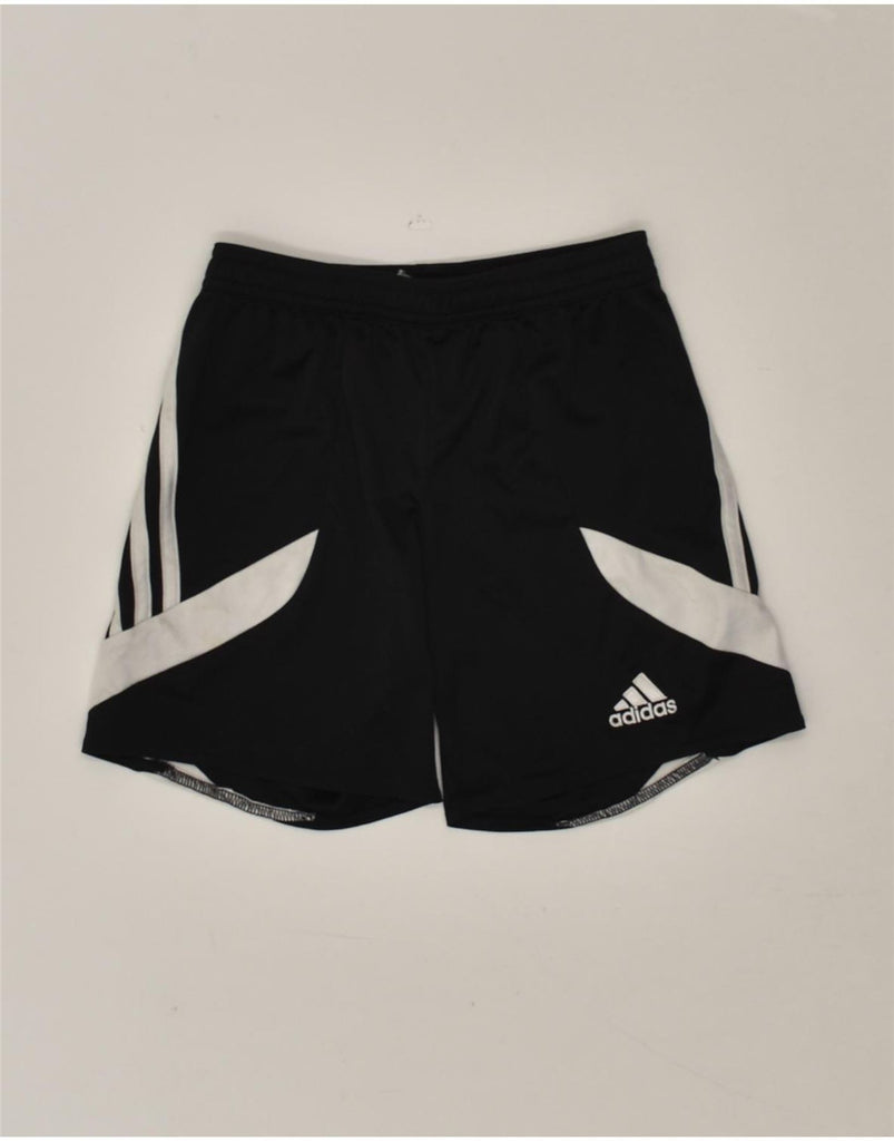 ADIDAS Boys Sport Shorts 4-5 Years Small Black Colourblock Polyester | Vintage Adidas | Thrift | Second-Hand Adidas | Used Clothing | Messina Hembry 