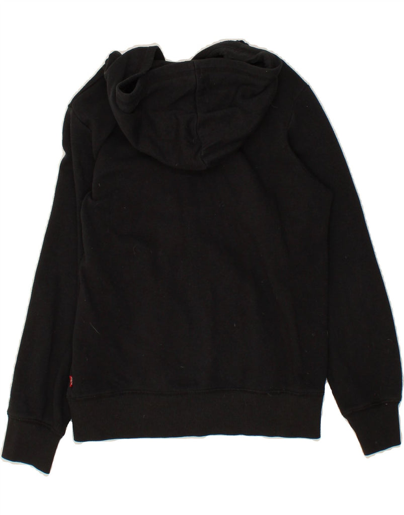 LEVI'S Boys Zip Hoodie Sweater 11-12 Years Black Cotton Vintage Levi's and Second-Hand Levi's from Messina Hembry 