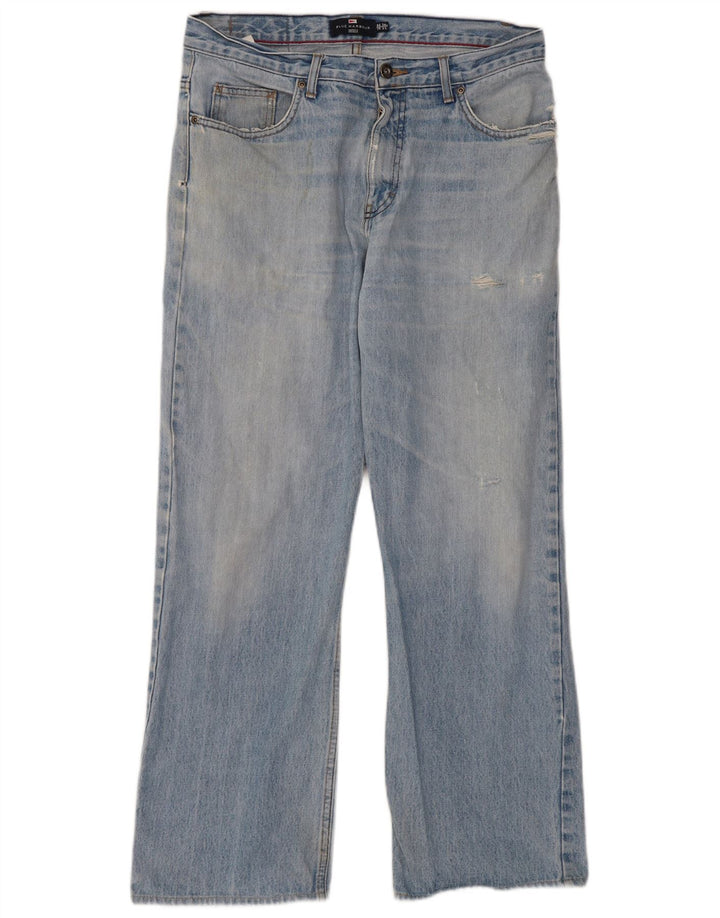 Marks & Spencer Mens Blue Harbour Bootcut Jeans W34 L31 Blue Cotton