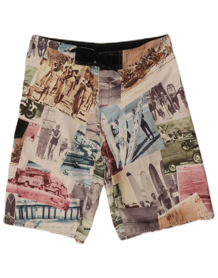 Quiksilver Mens Graphic Swimming Shorts Large Multicoloured Patchwork