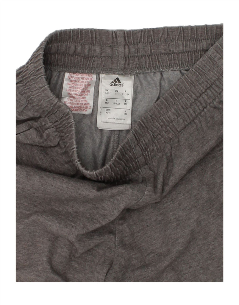 ADIDAS Boys Sport Shorts 11-12 Years Grey Cotton | Vintage Adidas | Thrift | Second-Hand Adidas | Used Clothing | Messina Hembry 