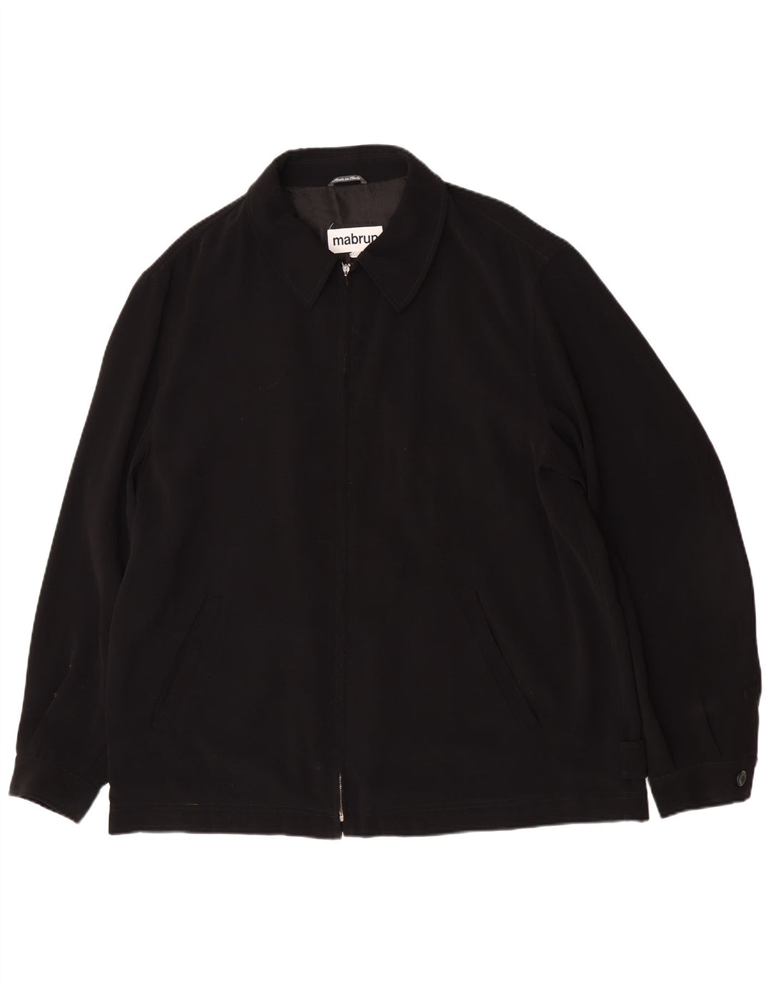 Mabrun Mens Bomber Jacket UK 42 XL Black