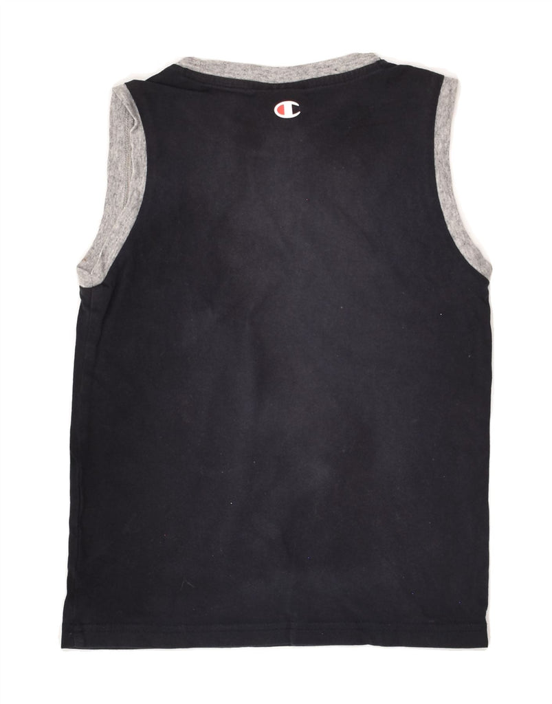 CHAMPION Boys Vest Top 5-6 Years XS Black | Vintage Champion | Thrift | Second-Hand Champion | Used Clothing | Messina Hembry 