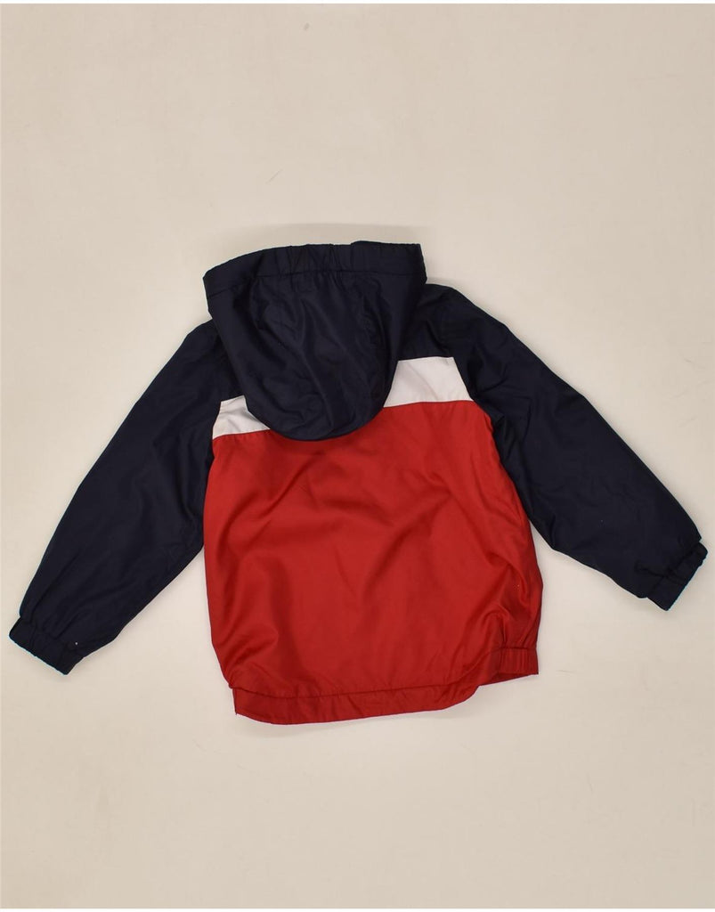 OSH KOSH Boys Hooded Windbreaker Jacket 3-4 Years Red Colourblock | Vintage Osh Kosh | Thrift | Second-Hand Osh Kosh | Used Clothing | Messina Hembry 