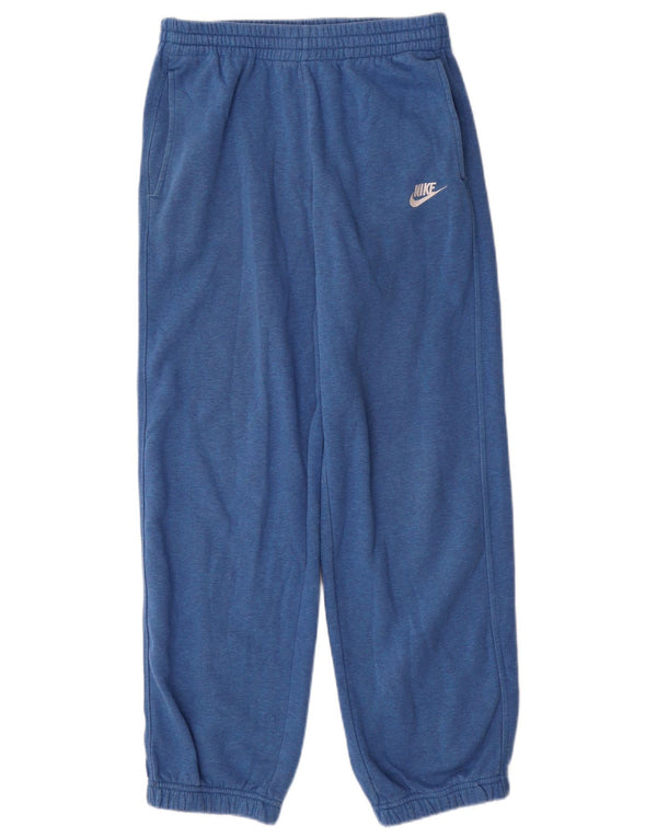 NIKE Boys Tracksuit Trousers Joggers 13-14 Years XL Blue Cotton