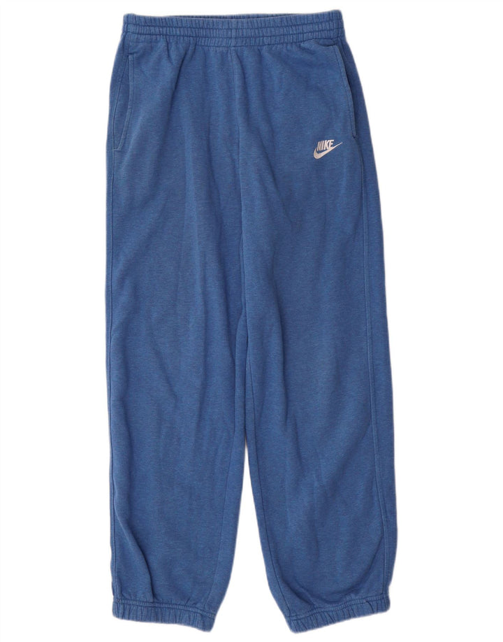 NIKE Boys Tracksuit Trousers Joggers 13-14 Years XL Blue Cotton