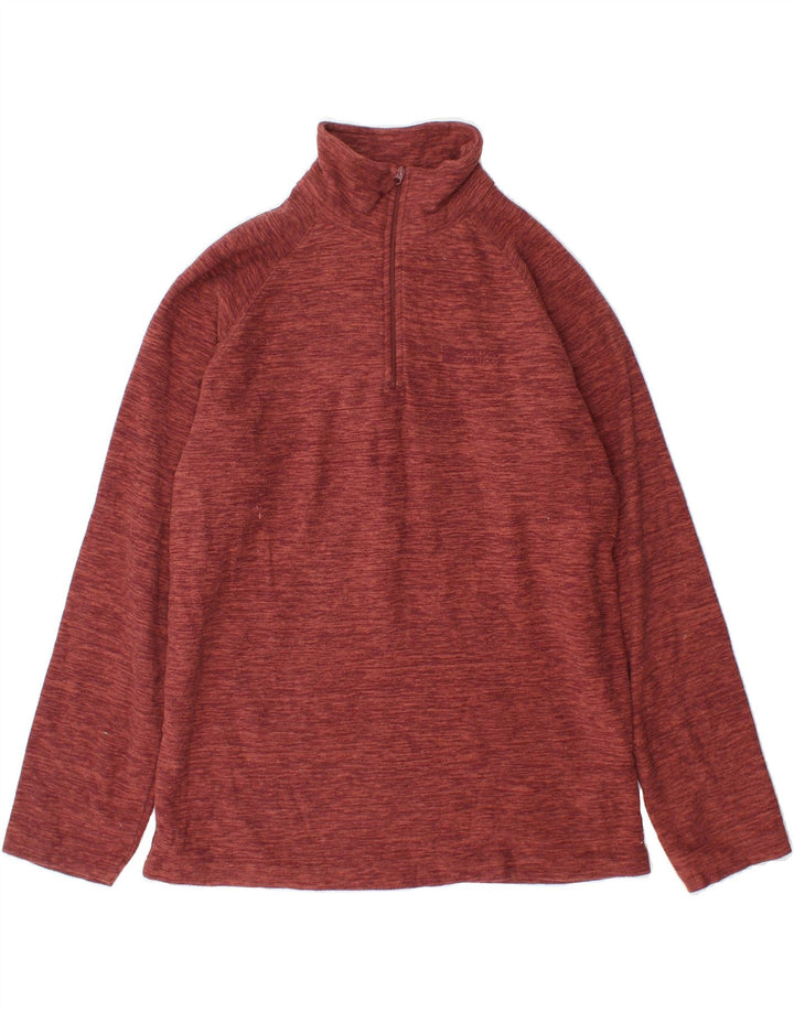 MOUNTAIN WAREHOUSE Mens Zip Neck Fleece Jumper XS Red Polyester Vintage Mountain Warehouse and Second-Hand Mountain Warehouse from Messina Hembry 
