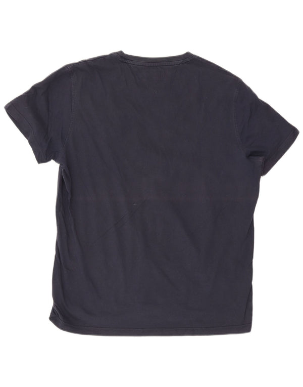 Tommy Hilfiger Mens T-Shirt Top 2XL Navy Blue Cotton
