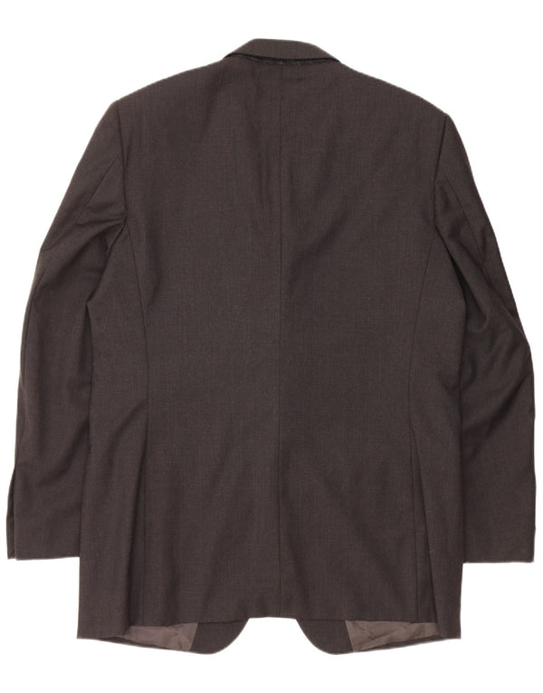 CARLO PIGNATELLI Mens 3 Button Blazer Jacket UK 40 Large Black Wool