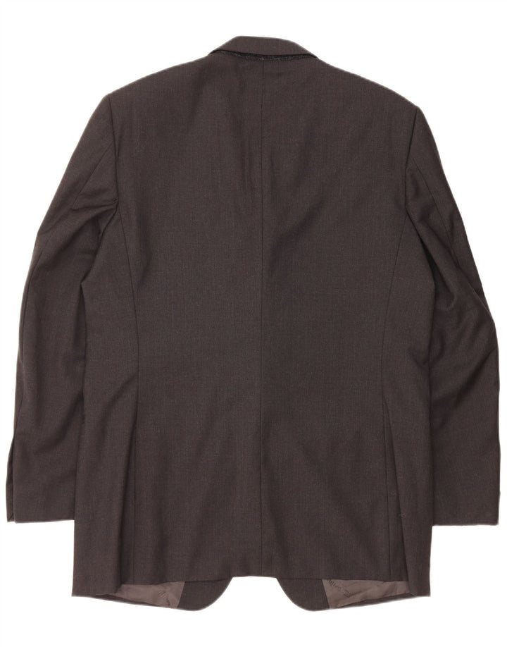 CARLO PIGNATELLI Mens 3 Button Blazer Jacket UK 40 Large Black Wool