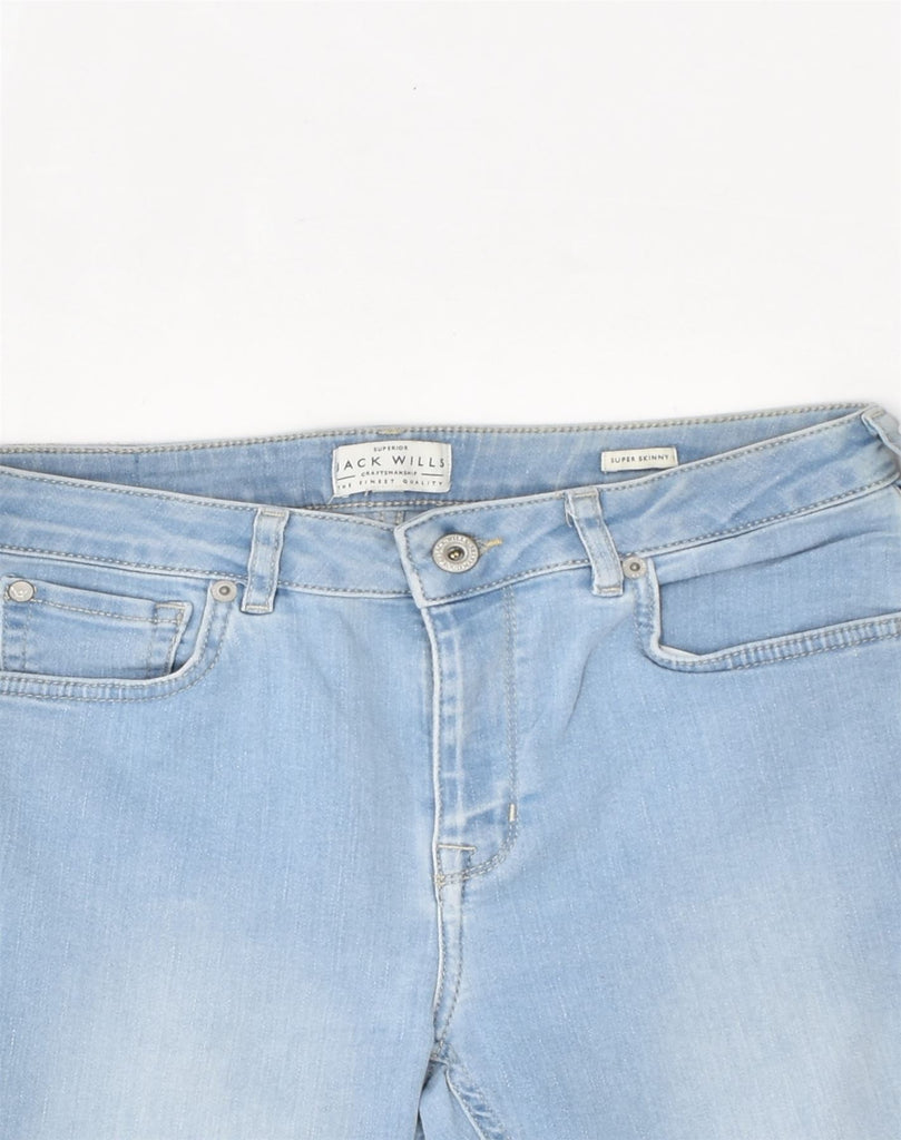 JACK WILLS Womens Super Skinny Jeans W28 L31  Blue Cotton | Vintage Jack Wills | Thrift | Second-Hand Jack Wills | Used Clothing | Messina Hembry 