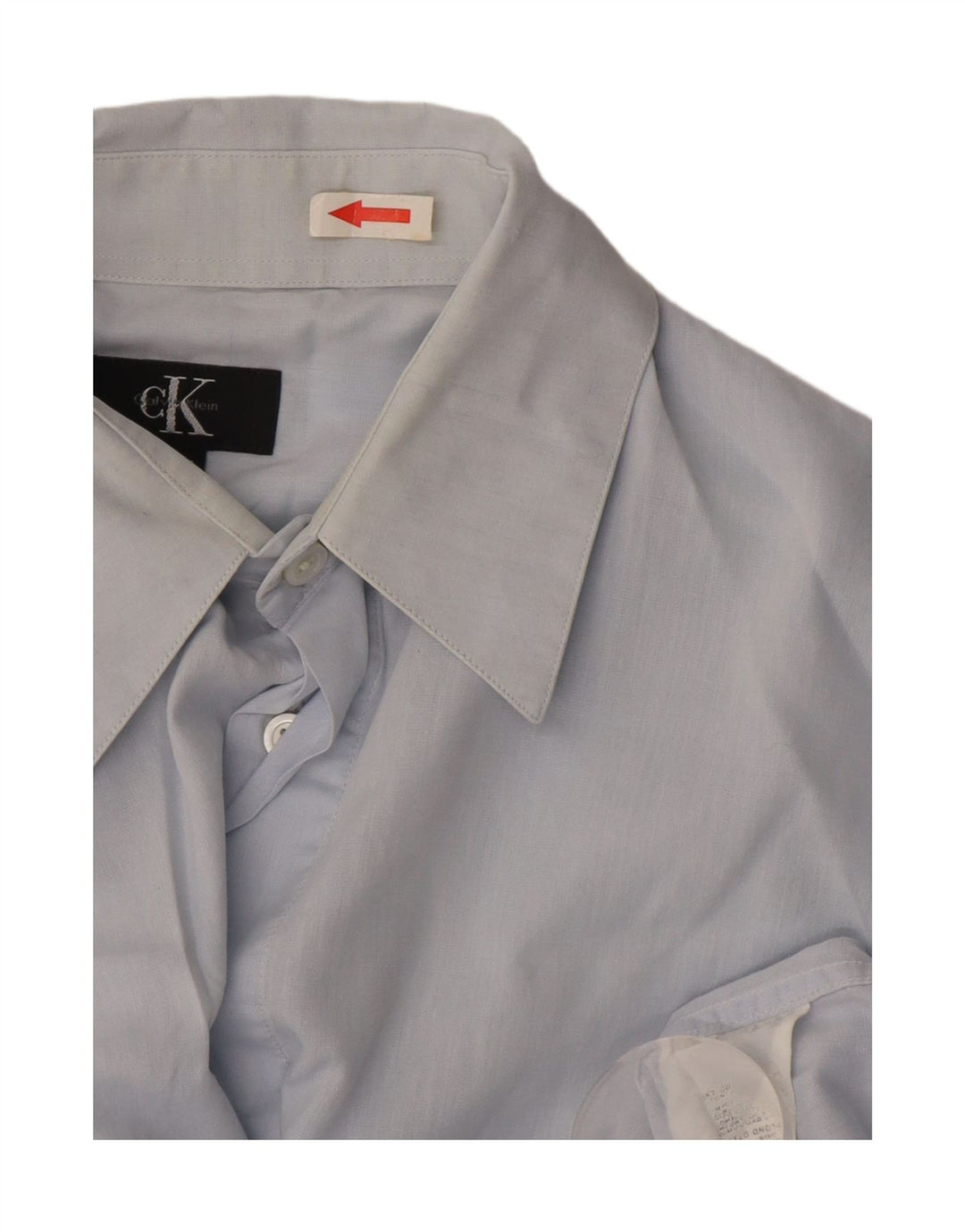Calvin Klein Mens Shirt Size 41 Medium Blue Cotton