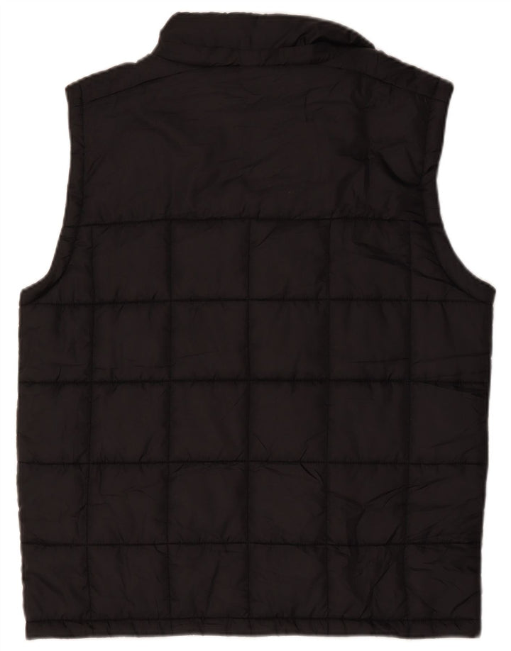 Kappa Mens Padded Gilet UK 40 Large Black Polyester