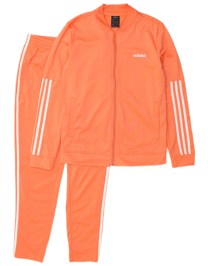 ADIDAS Womens Full Tracksuit UK 12/14 Medium  Orange Polyester