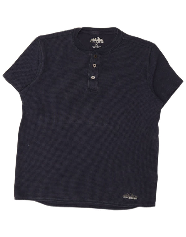 EDDIE BAUER Mens T-Shirt Top Medium Navy Blue Cotton