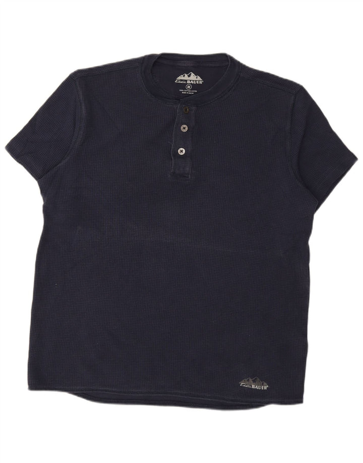 EDDIE BAUER Mens T-Shirt Top Medium Navy Blue Cotton