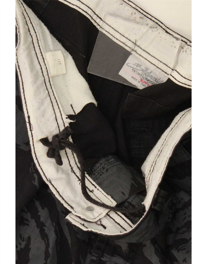 Billabong Mens Graphic Cargo Shorts W40 XL Grey Camouflage