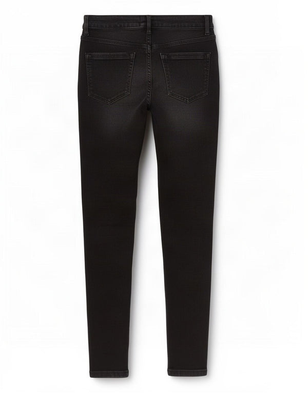 Jack Wills Womens Toni High Rise Skinny Jeans W30 L30 Black Cotton