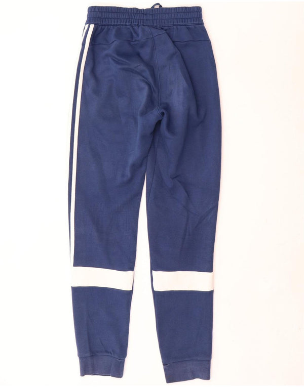 Adidas Mens Tracksuit Trousers Joggers XS Navy Blue Cotton