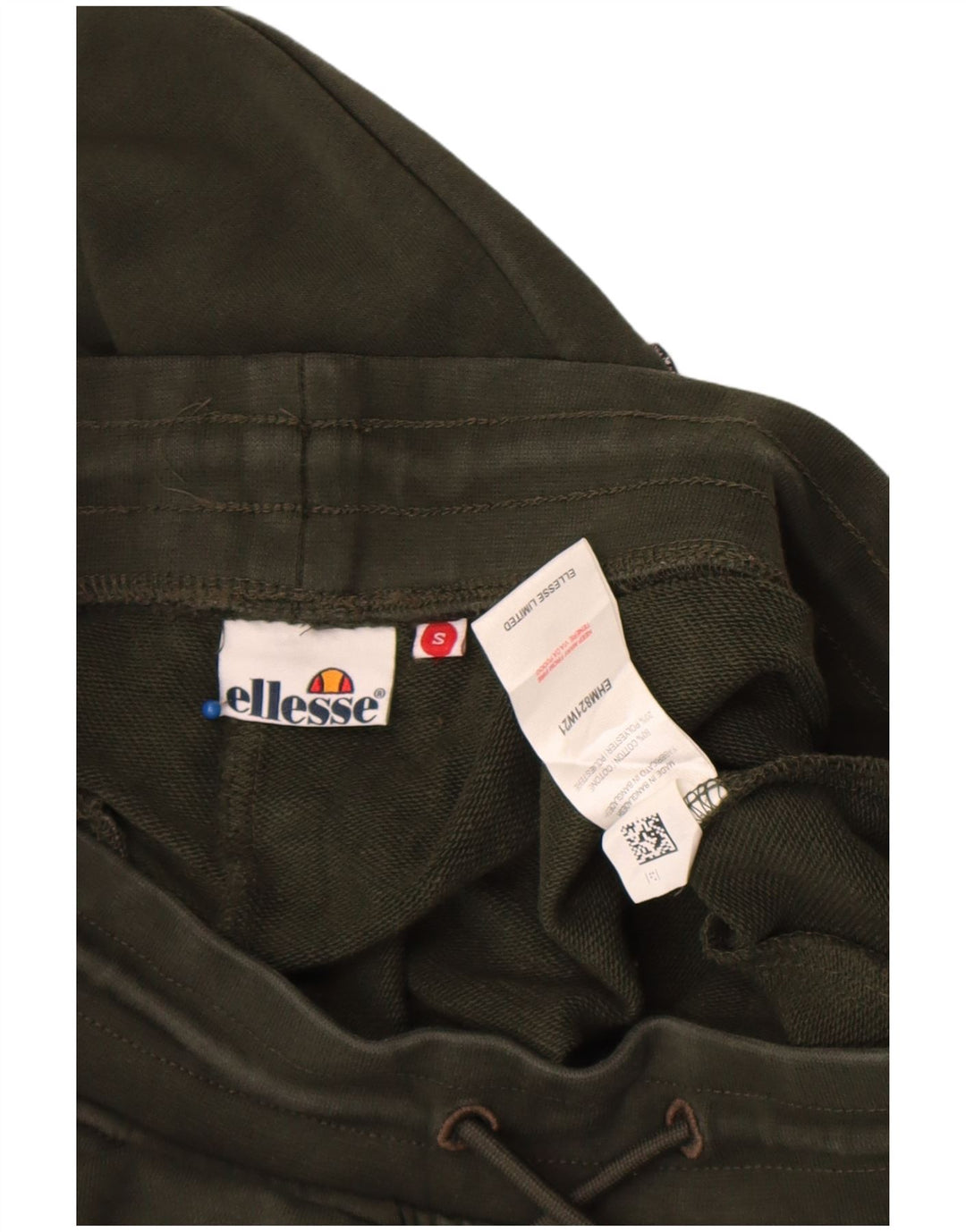 Ellesse Mens Tracksuit Trousers Joggers Small Khaki Cotton