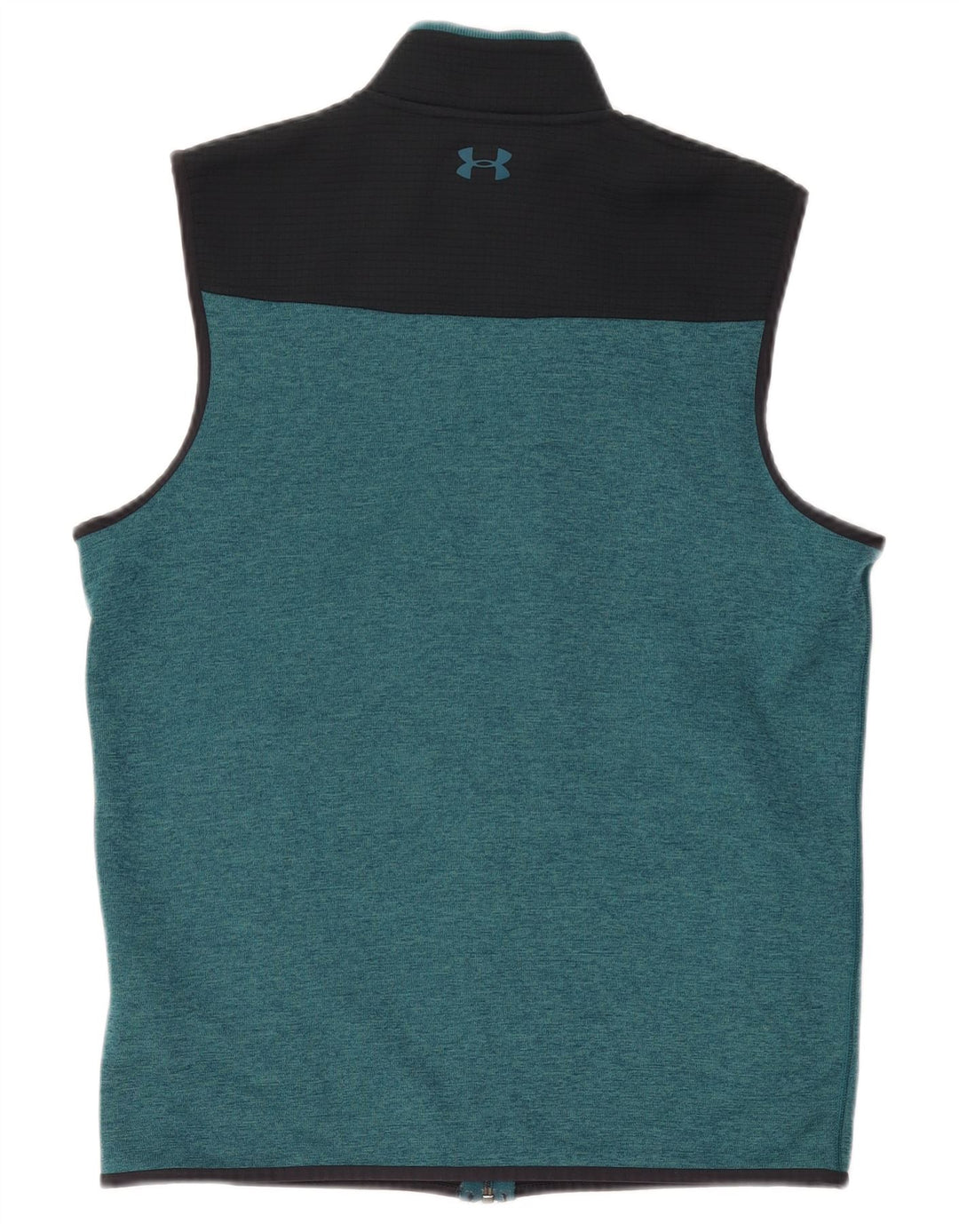 Under Armour Mens Sleeveless Tracksuit Top Jacket Medium Green Colourblock