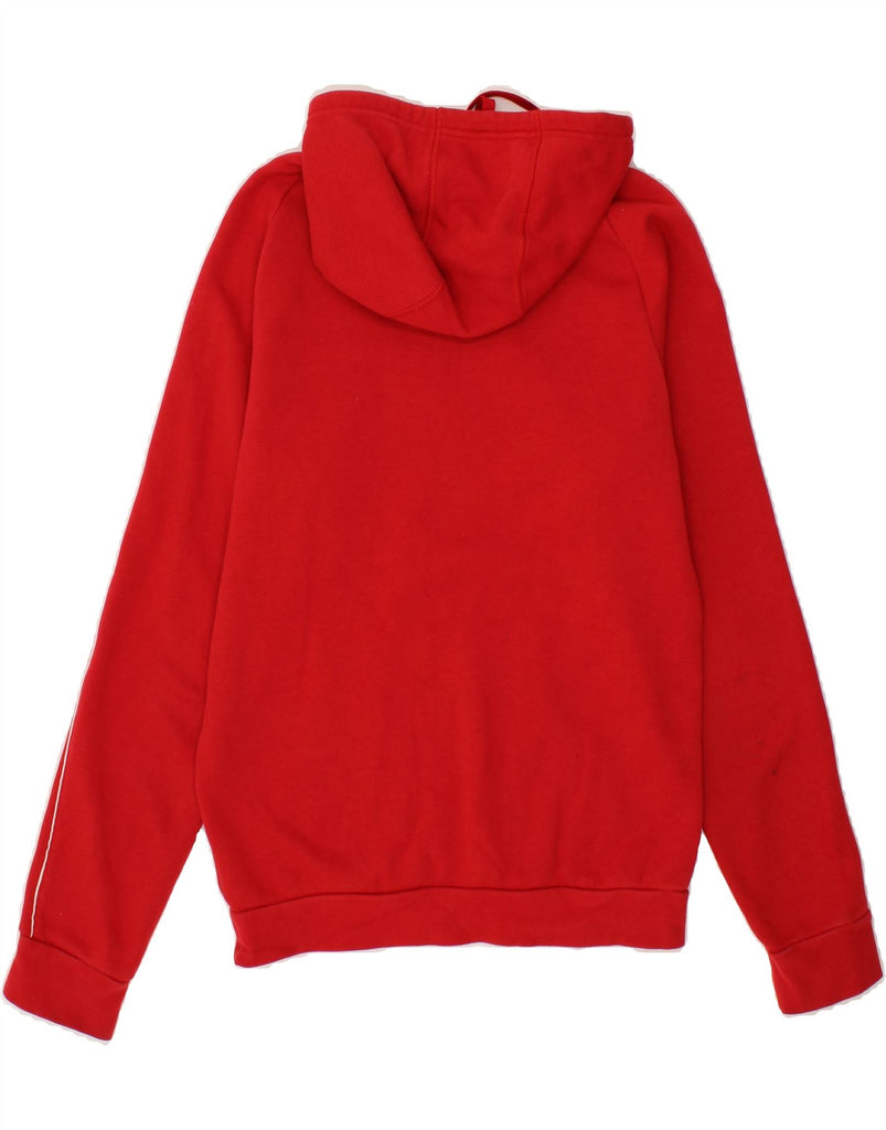 ADIDAS Mens Hoodie Jumper Small Red Cotton Vintage Adidas and Second-Hand Adidas from Messina Hembry 