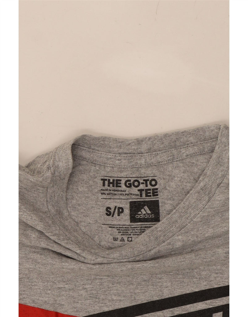 ADIDAS Mens Eagles Graphic T-Shirt Top Small Grey Cotton Vintage Adidas and Second-Hand Adidas from Messina Hembry 