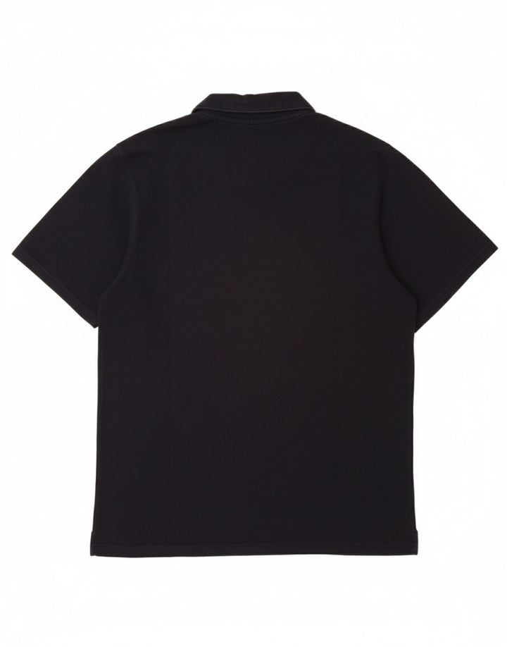 NIKE Boys Polo Shirt 12-13 Years Large  Navy Blue Colourblock Cotton