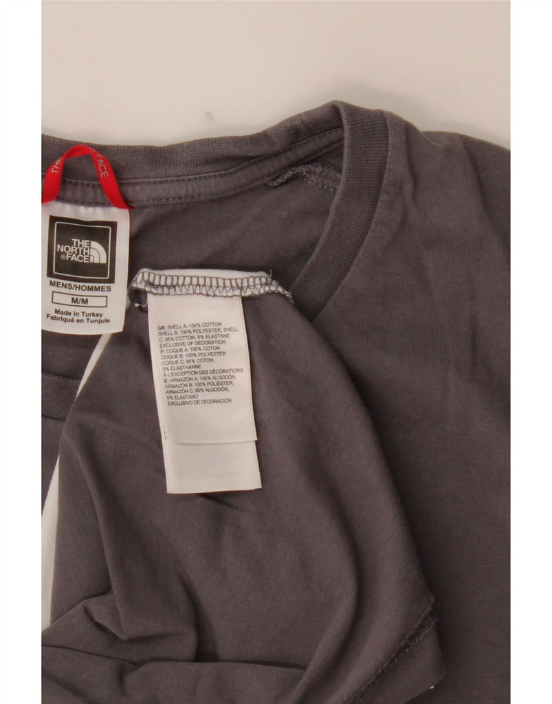 THE NORTH FACE Mens Graphic T-Shirt Top Medium Grey Colourblock Cotton Vintage The North Face and Second-Hand The North Face from Messina Hembry 